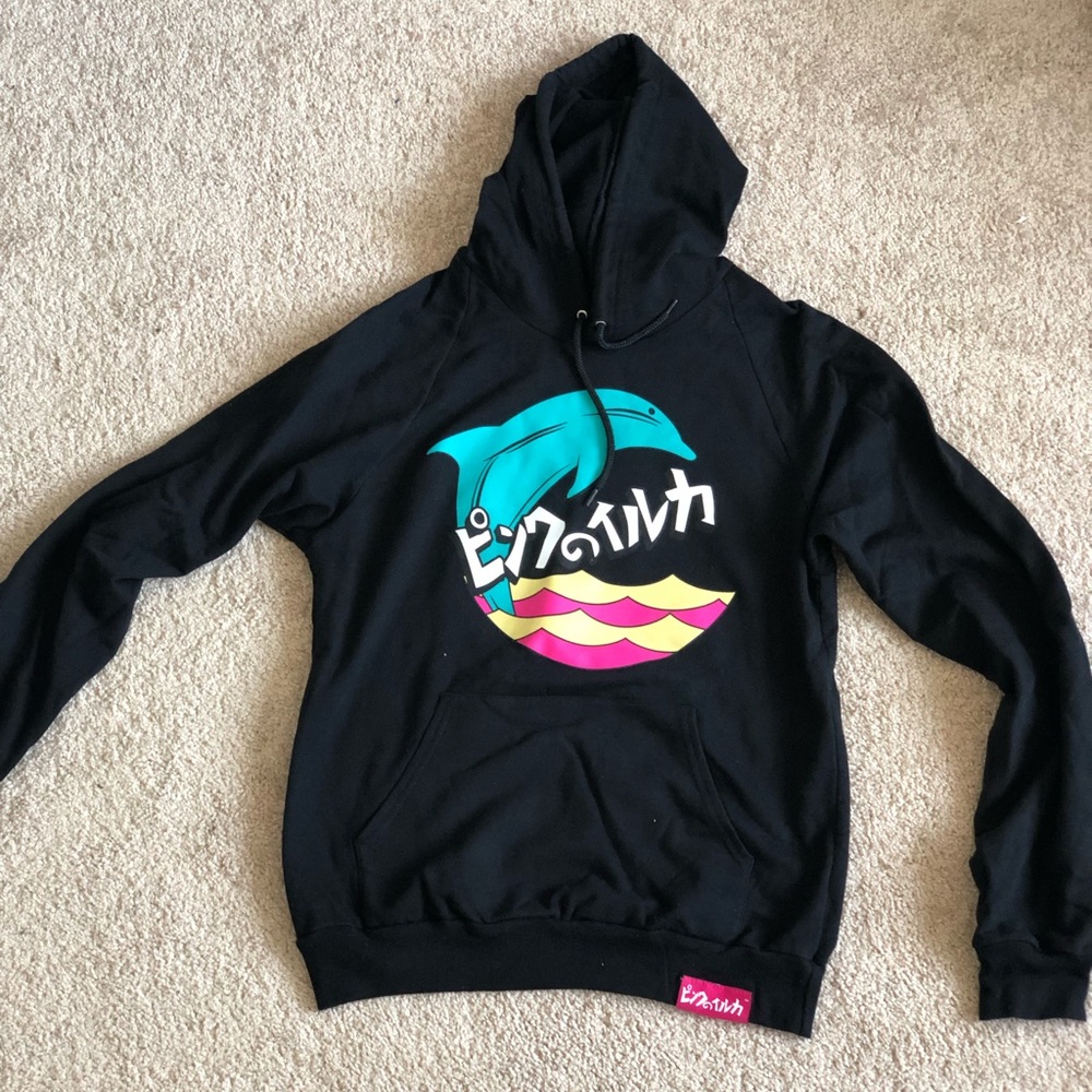 Pink Dolphin Hoodie - Picture 1 of 3